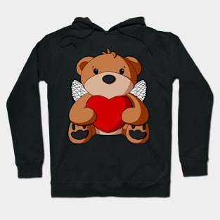 Cupid Teddy Bear Hoodie